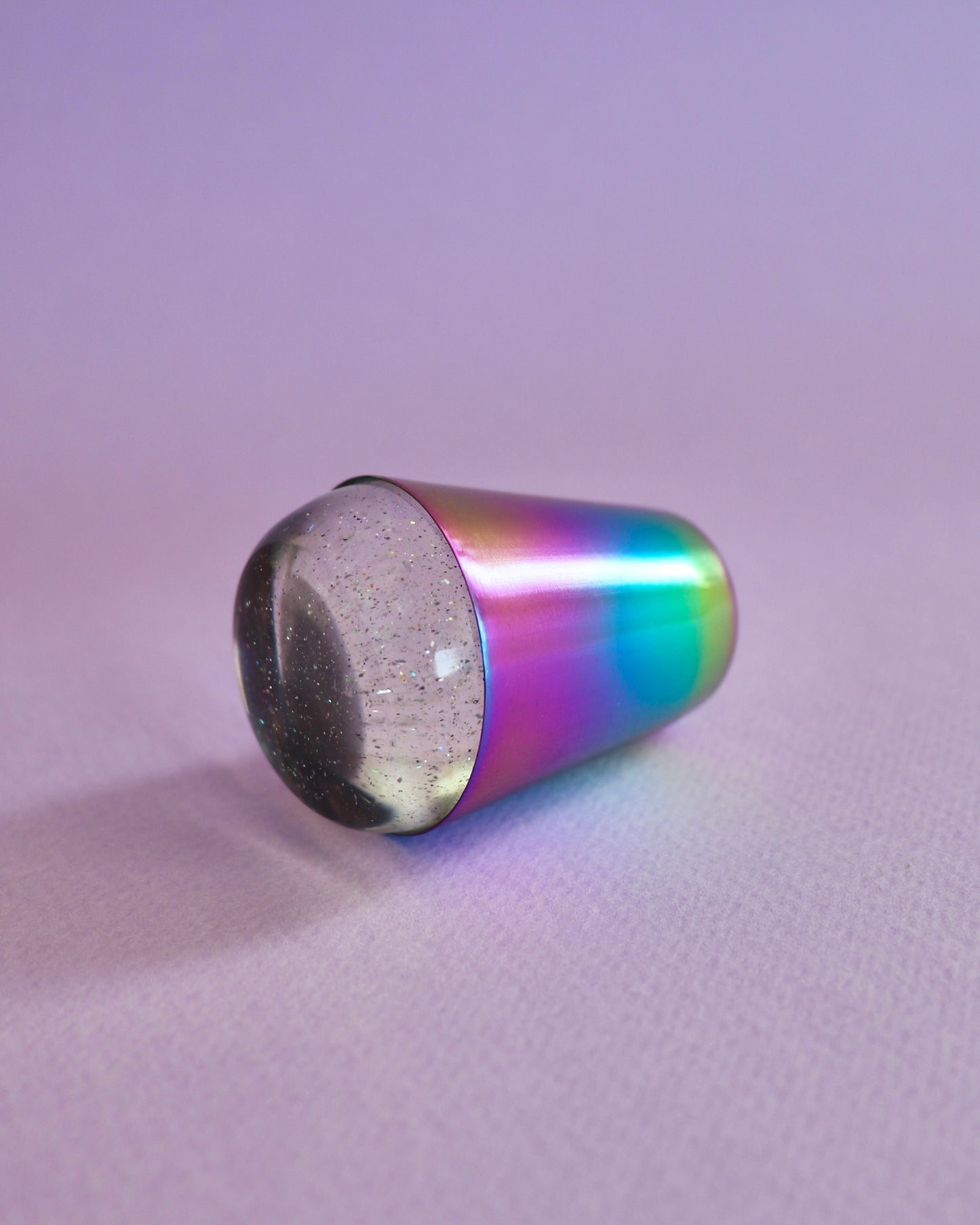 Rainbow Glitter Silicone Nail Art Stamper